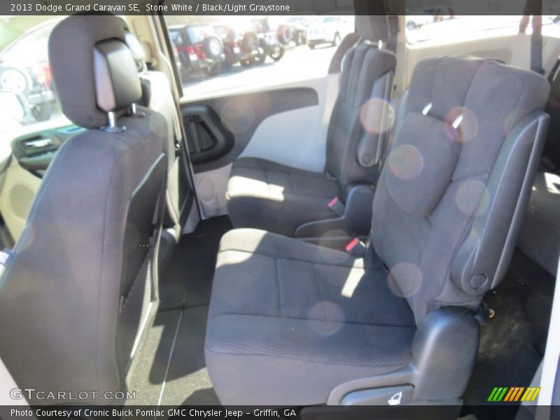 Stone White / Black/Light Graystone 2013 Dodge Grand Caravan SE