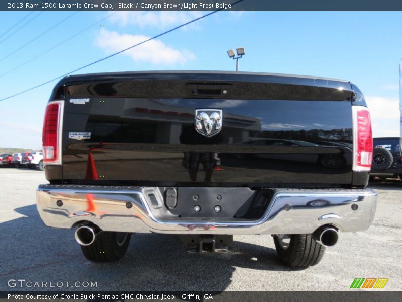 Black / Canyon Brown/Light Frost Beige 2013 Ram 1500 Laramie Crew Cab