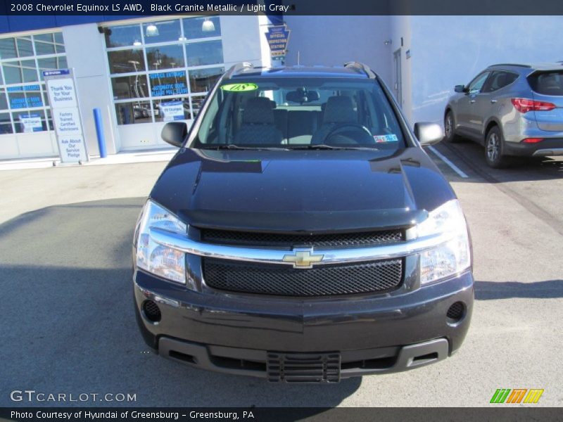 Black Granite Metallic / Light Gray 2008 Chevrolet Equinox LS AWD