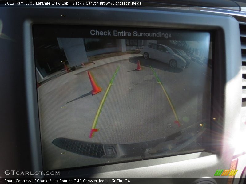 Black / Canyon Brown/Light Frost Beige 2013 Ram 1500 Laramie Crew Cab