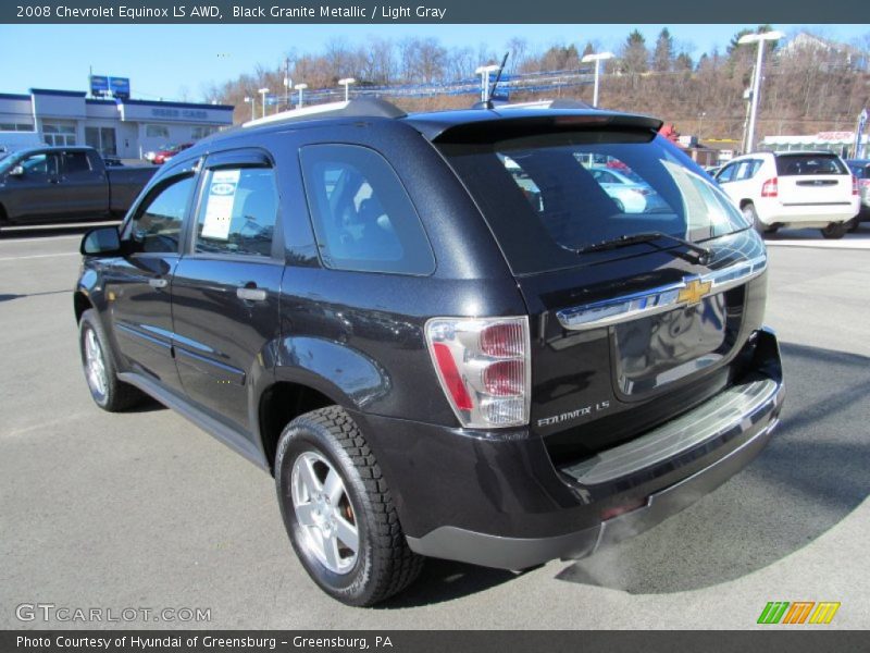 Black Granite Metallic / Light Gray 2008 Chevrolet Equinox LS AWD