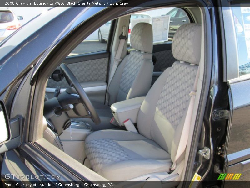 Black Granite Metallic / Light Gray 2008 Chevrolet Equinox LS AWD