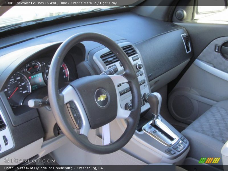 Black Granite Metallic / Light Gray 2008 Chevrolet Equinox LS AWD