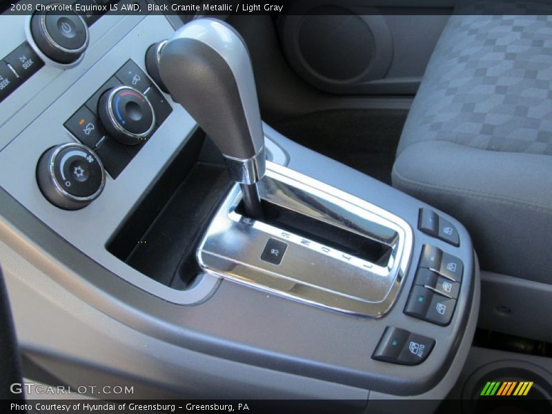 Black Granite Metallic / Light Gray 2008 Chevrolet Equinox LS AWD