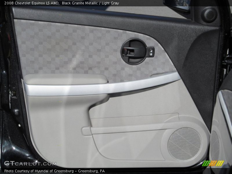 Black Granite Metallic / Light Gray 2008 Chevrolet Equinox LS AWD