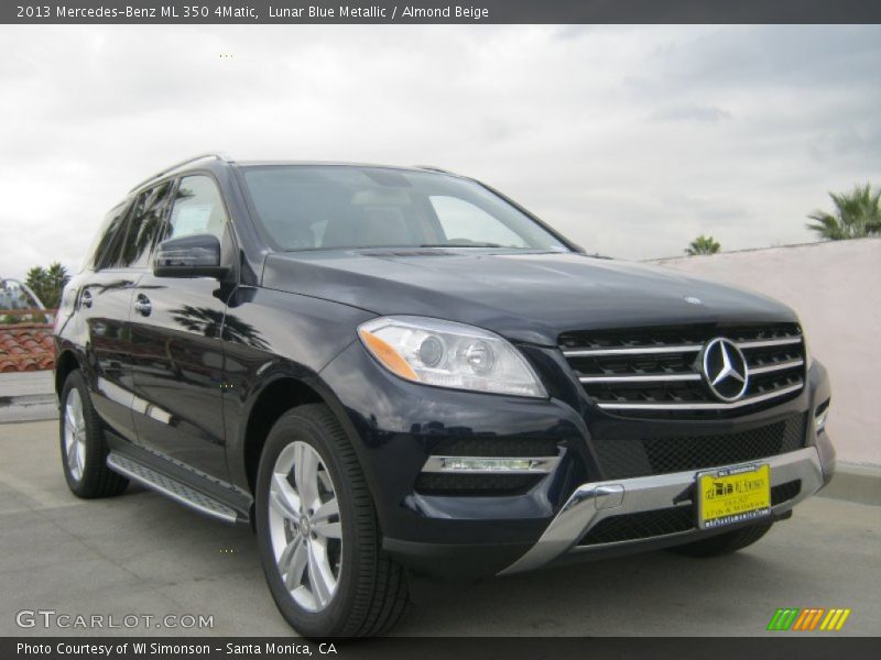 Lunar Blue Metallic / Almond Beige 2013 Mercedes-Benz ML 350 4Matic
