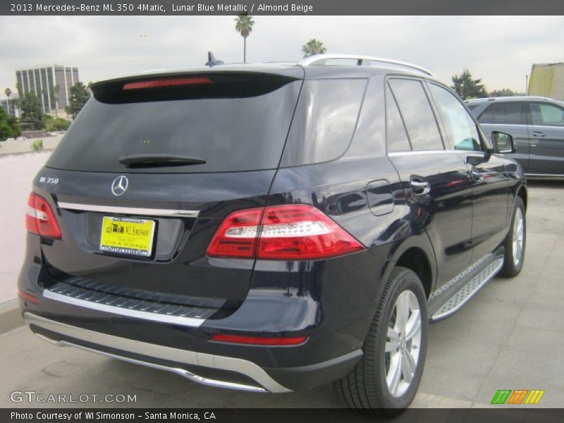 Lunar Blue Metallic / Almond Beige 2013 Mercedes-Benz ML 350 4Matic
