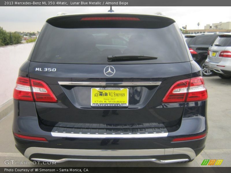 Lunar Blue Metallic / Almond Beige 2013 Mercedes-Benz ML 350 4Matic
