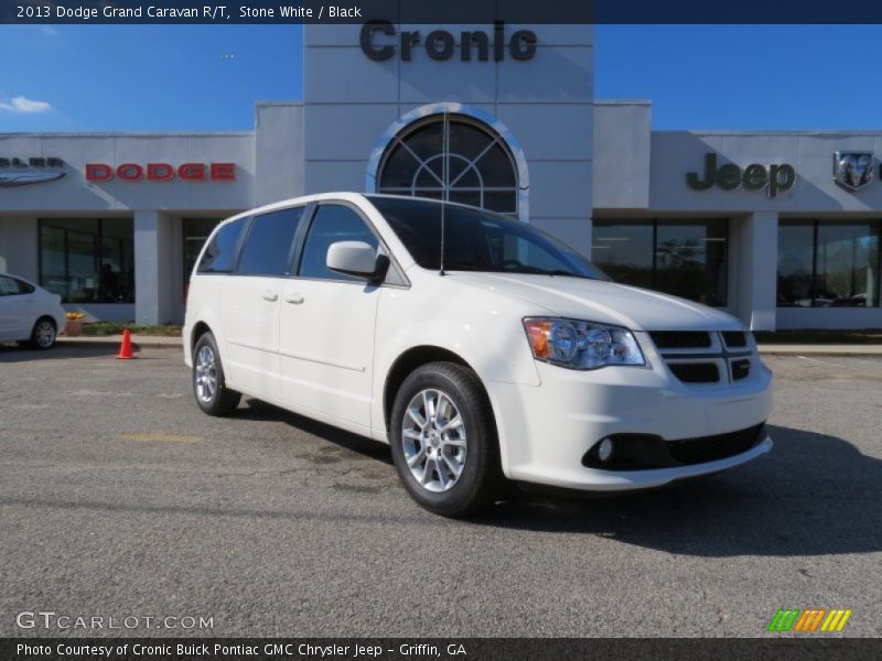 Stone White / Black 2013 Dodge Grand Caravan R/T