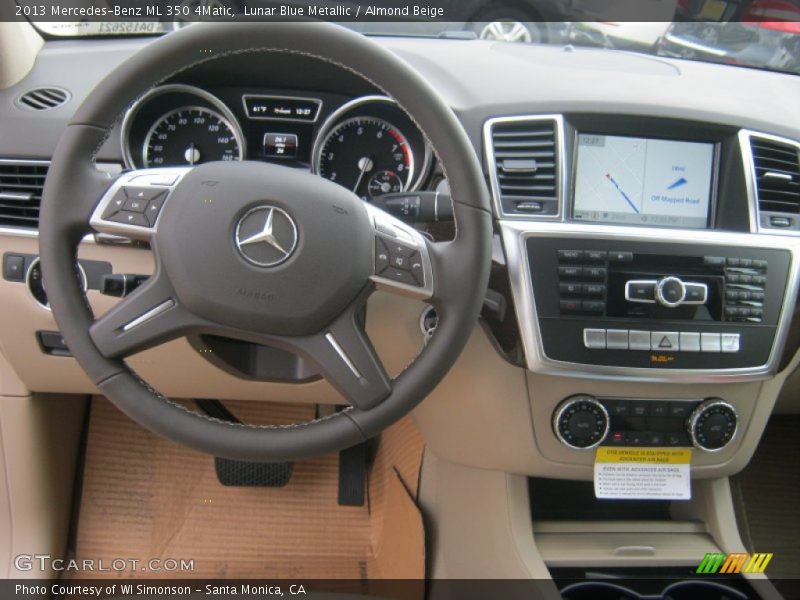 Lunar Blue Metallic / Almond Beige 2013 Mercedes-Benz ML 350 4Matic
