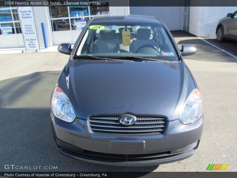 Charcoal Gray / Gray 2008 Hyundai Accent GLS Sedan