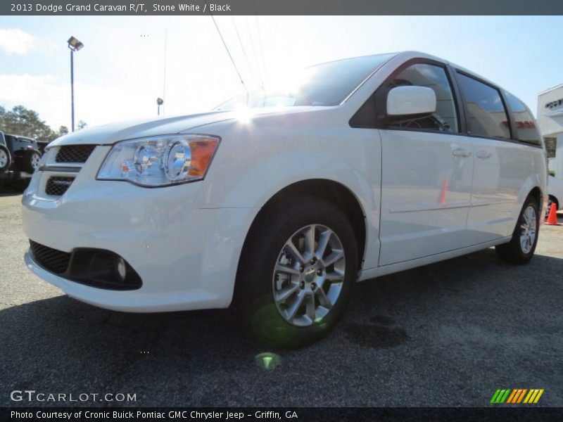 Stone White / Black 2013 Dodge Grand Caravan R/T