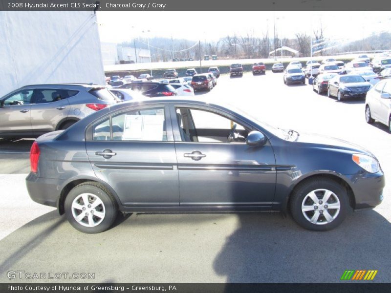Charcoal Gray / Gray 2008 Hyundai Accent GLS Sedan