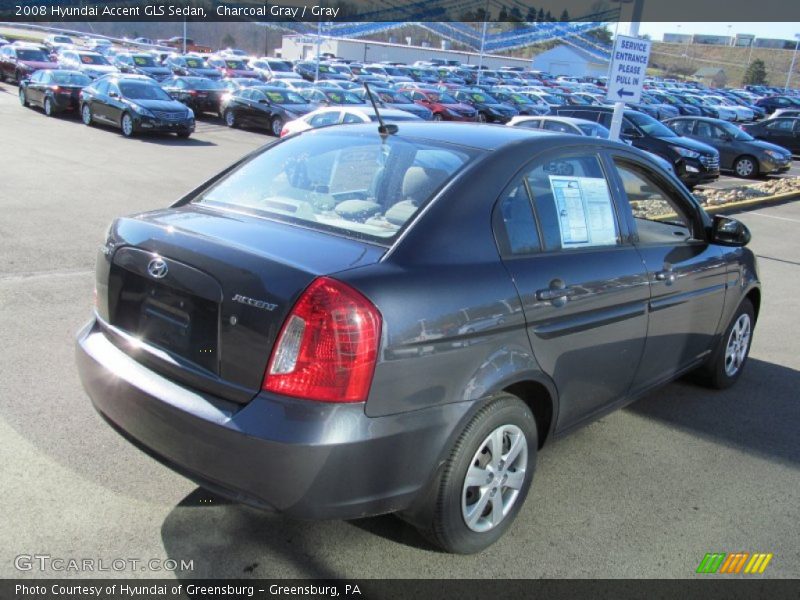 Charcoal Gray / Gray 2008 Hyundai Accent GLS Sedan