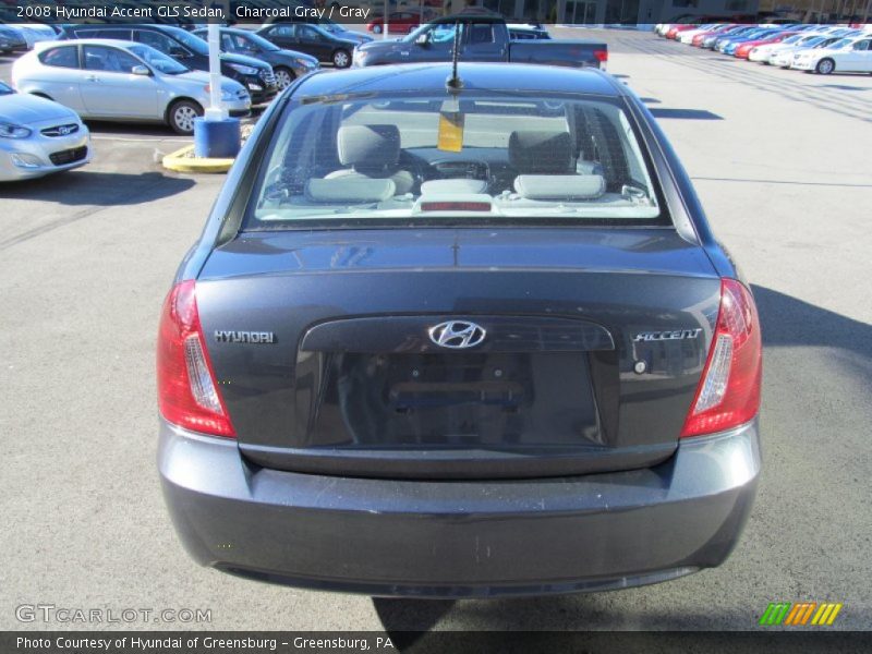 Charcoal Gray / Gray 2008 Hyundai Accent GLS Sedan