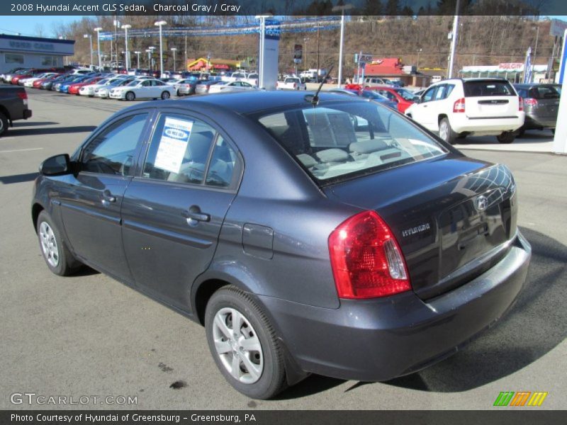 Charcoal Gray / Gray 2008 Hyundai Accent GLS Sedan