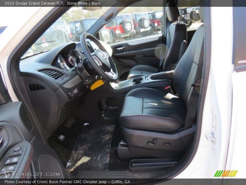 Stone White / Black 2013 Dodge Grand Caravan R/T