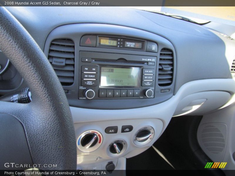 Charcoal Gray / Gray 2008 Hyundai Accent GLS Sedan