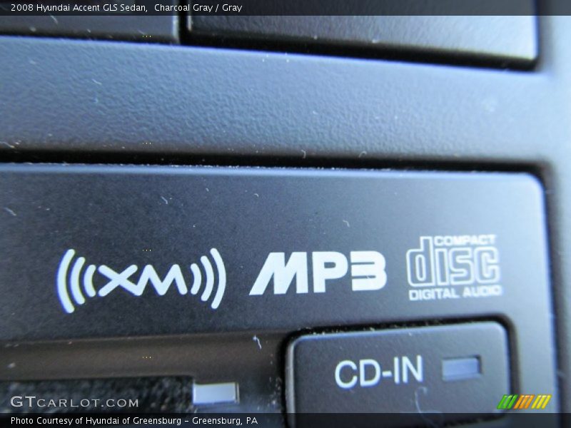 Charcoal Gray / Gray 2008 Hyundai Accent GLS Sedan