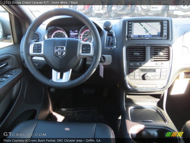 Stone White / Black 2013 Dodge Grand Caravan R/T