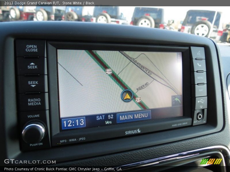 Stone White / Black 2013 Dodge Grand Caravan R/T