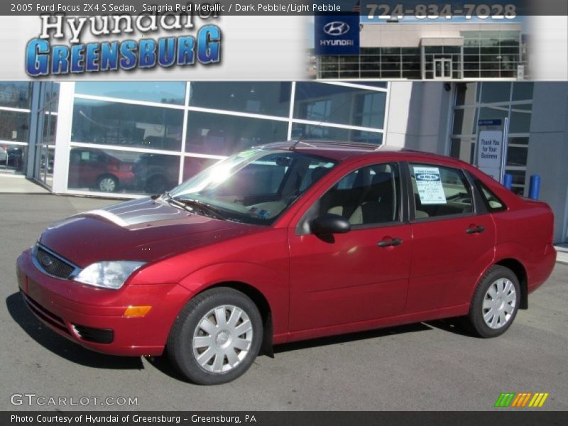 Sangria Red Metallic / Dark Pebble/Light Pebble 2005 Ford Focus ZX4 S Sedan