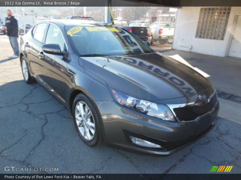 Metal Bronze / Beige 2012 Kia Optima LX