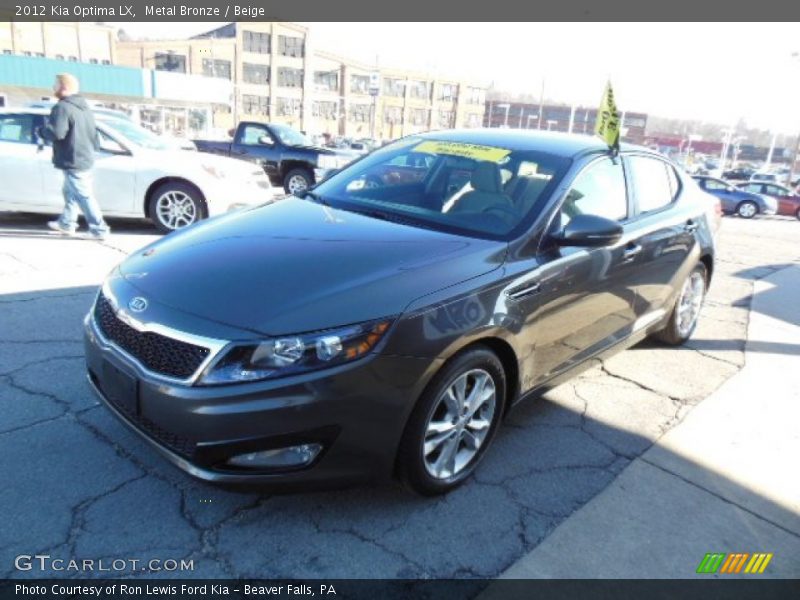 Metal Bronze / Beige 2012 Kia Optima LX