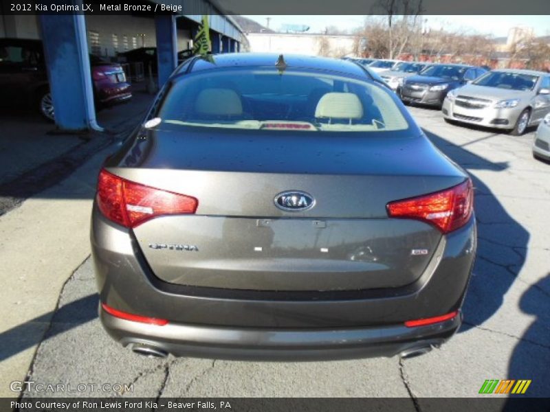 Metal Bronze / Beige 2012 Kia Optima LX