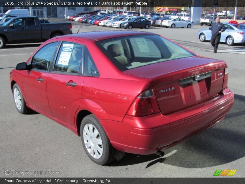 Sangria Red Metallic / Dark Pebble/Light Pebble 2005 Ford Focus ZX4 S Sedan