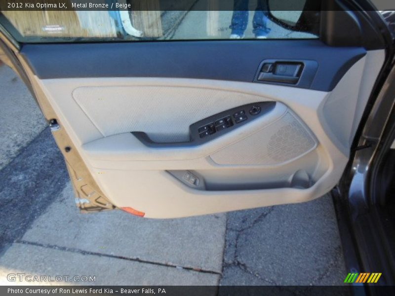 Metal Bronze / Beige 2012 Kia Optima LX