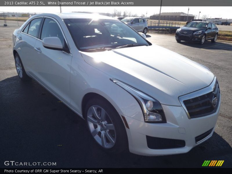 White Diamond Tricoat / Jet Black/Jet Black Accents 2013 Cadillac ATS 2.5L