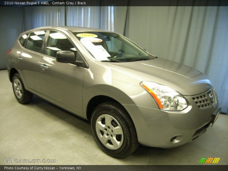 Gotham Gray / Black 2010 Nissan Rogue S AWD