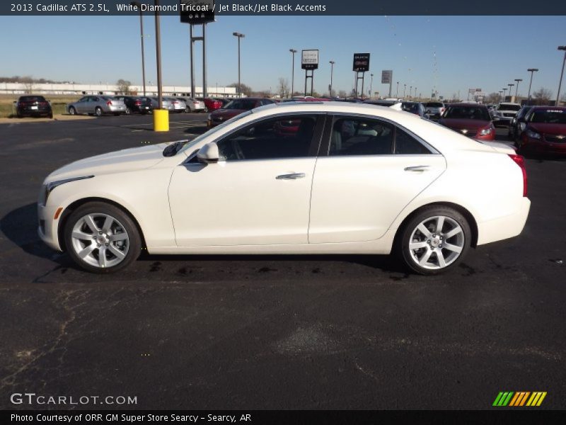 White Diamond Tricoat / Jet Black/Jet Black Accents 2013 Cadillac ATS 2.5L
