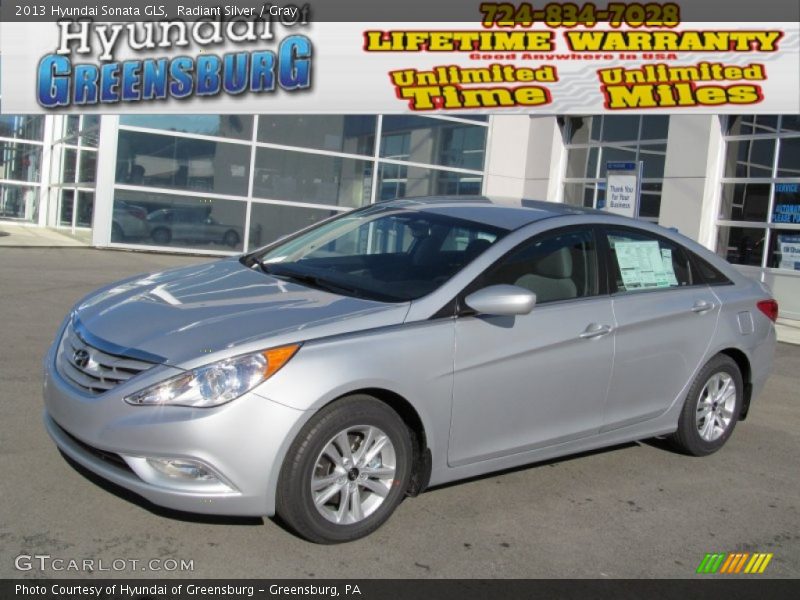 Radiant Silver / Gray 2013 Hyundai Sonata GLS