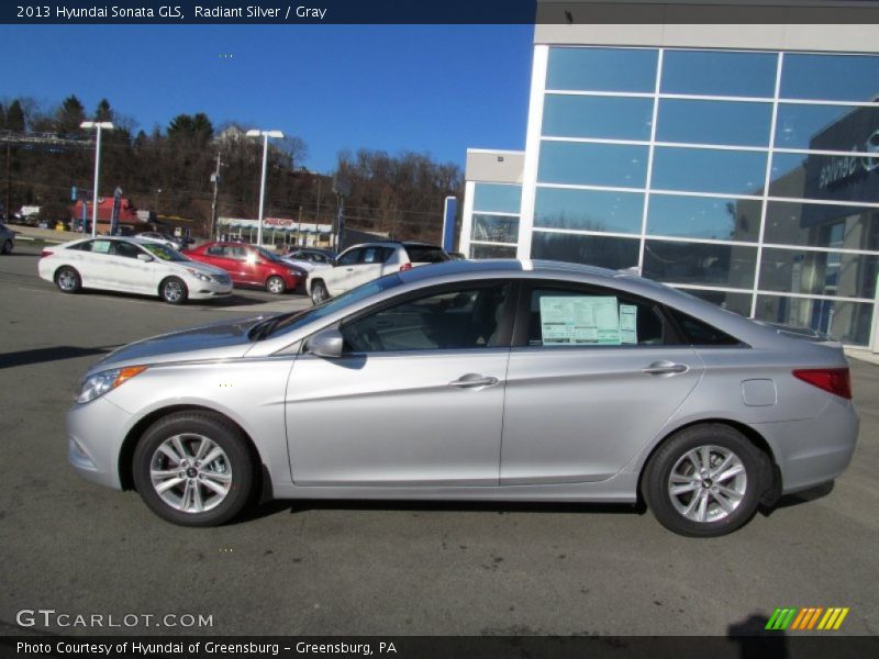 Radiant Silver / Gray 2013 Hyundai Sonata GLS