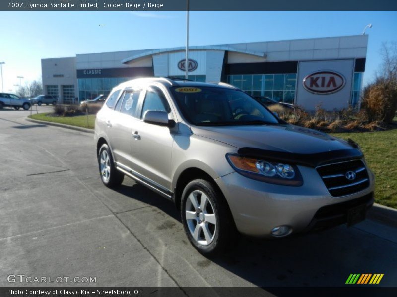 Golden Beige / Beige 2007 Hyundai Santa Fe Limited
