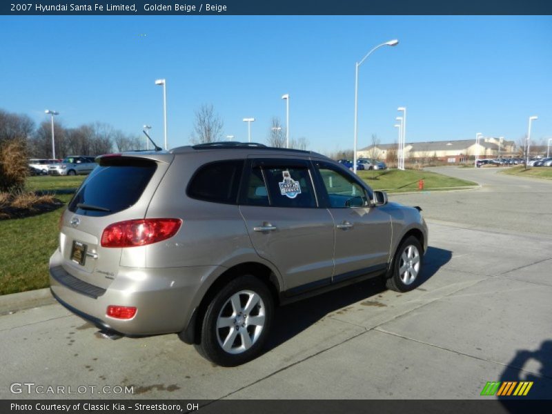 Golden Beige / Beige 2007 Hyundai Santa Fe Limited