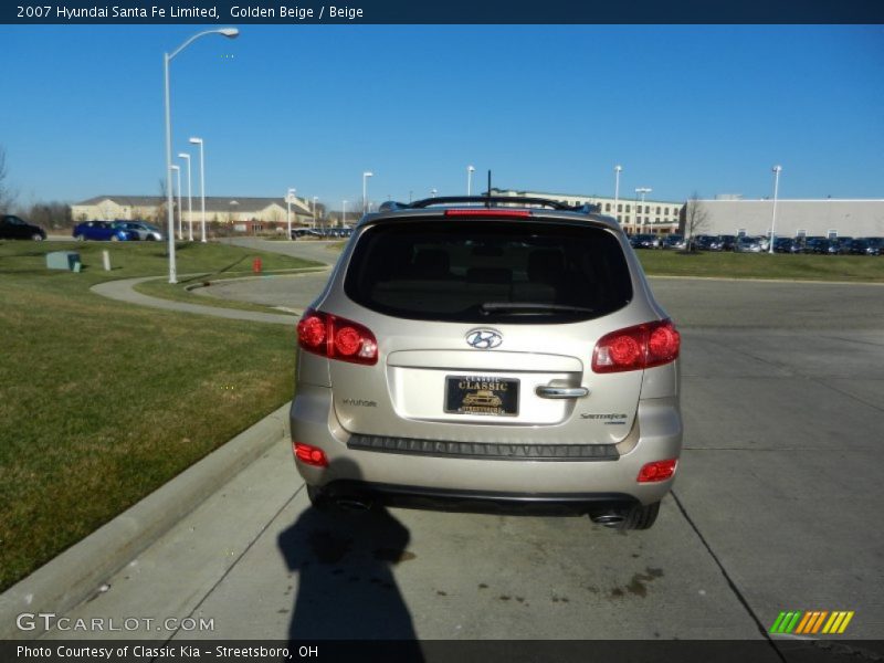 Golden Beige / Beige 2007 Hyundai Santa Fe Limited
