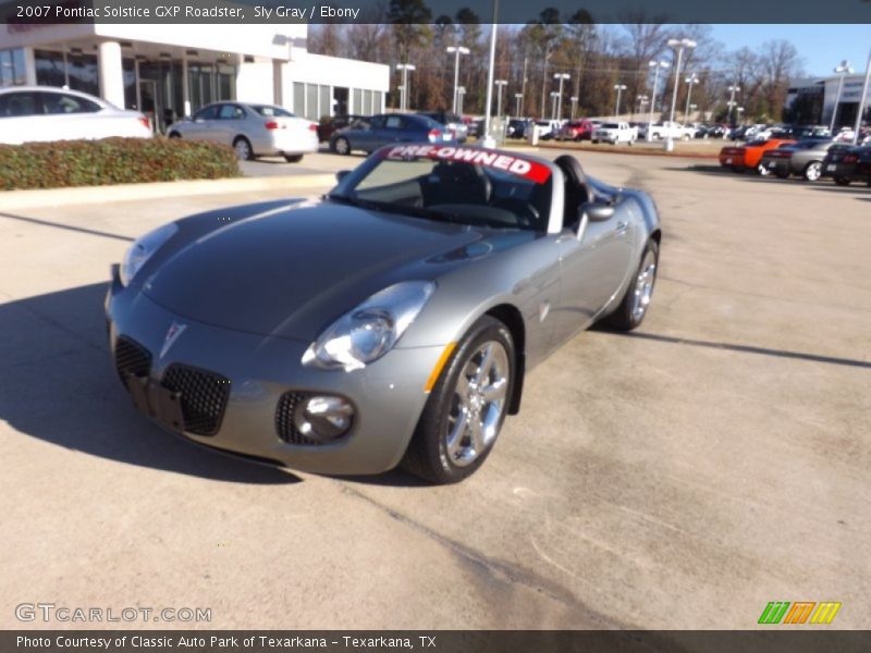Sly Gray / Ebony 2007 Pontiac Solstice GXP Roadster