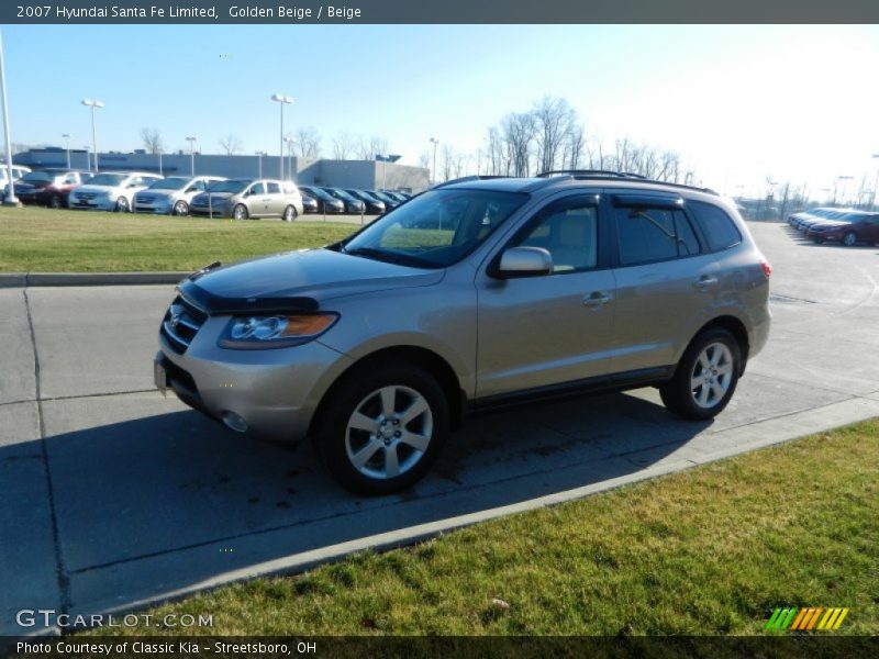 Golden Beige / Beige 2007 Hyundai Santa Fe Limited
