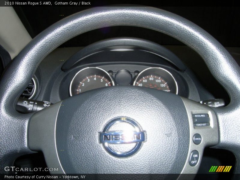 Gotham Gray / Black 2010 Nissan Rogue S AWD