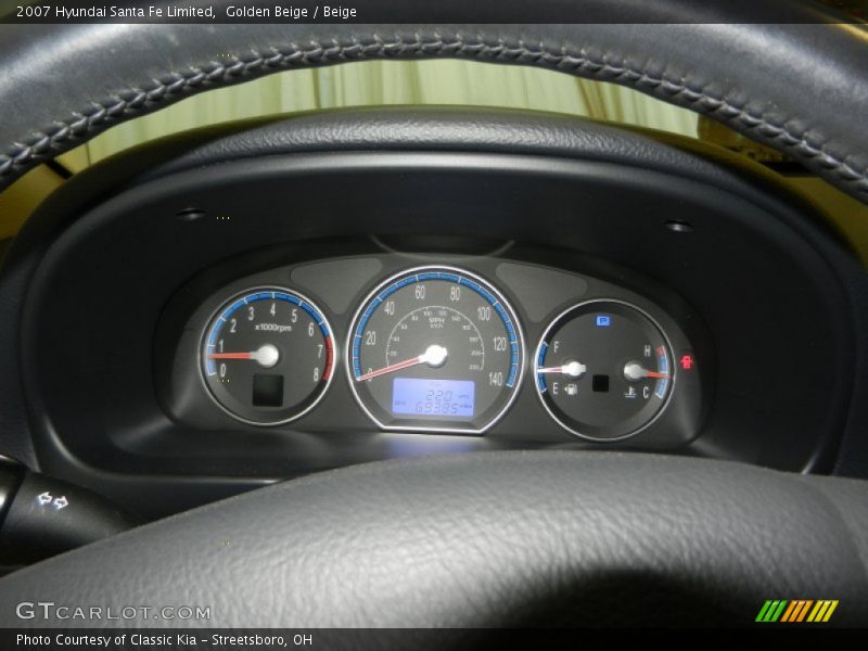 Golden Beige / Beige 2007 Hyundai Santa Fe Limited