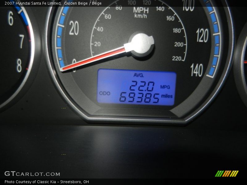 Golden Beige / Beige 2007 Hyundai Santa Fe Limited