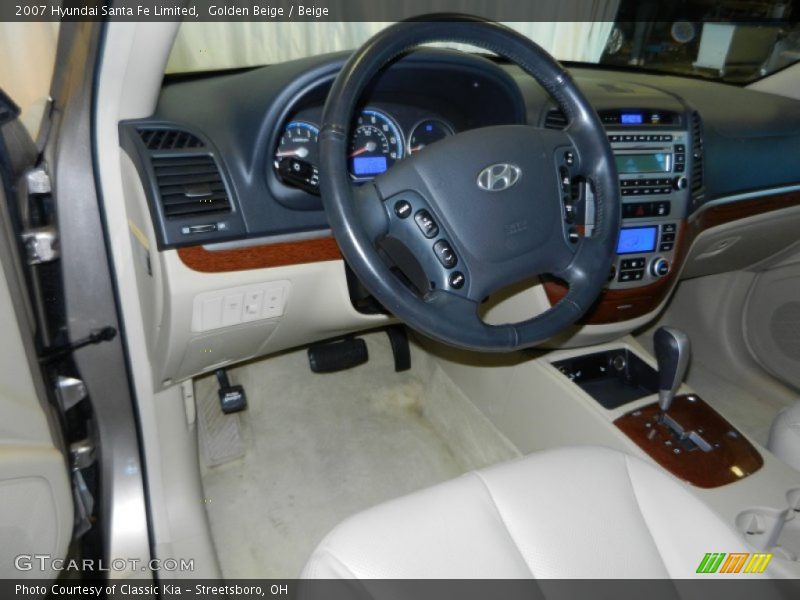 Golden Beige / Beige 2007 Hyundai Santa Fe Limited