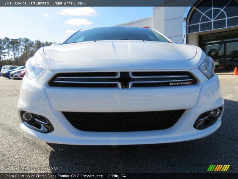 Bright White / Black 2013 Dodge Dart Limited