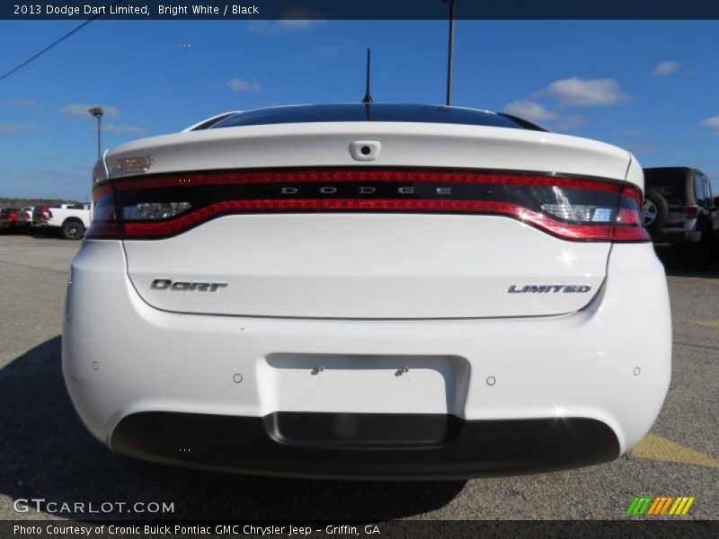 Bright White / Black 2013 Dodge Dart Limited