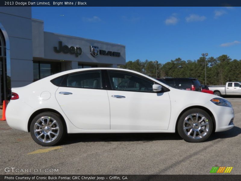 Bright White / Black 2013 Dodge Dart Limited