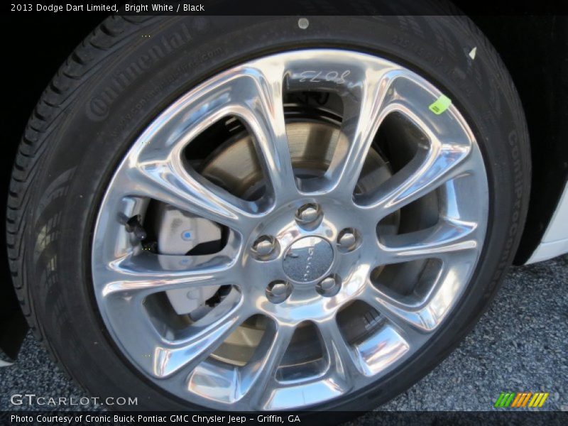 Bright White / Black 2013 Dodge Dart Limited