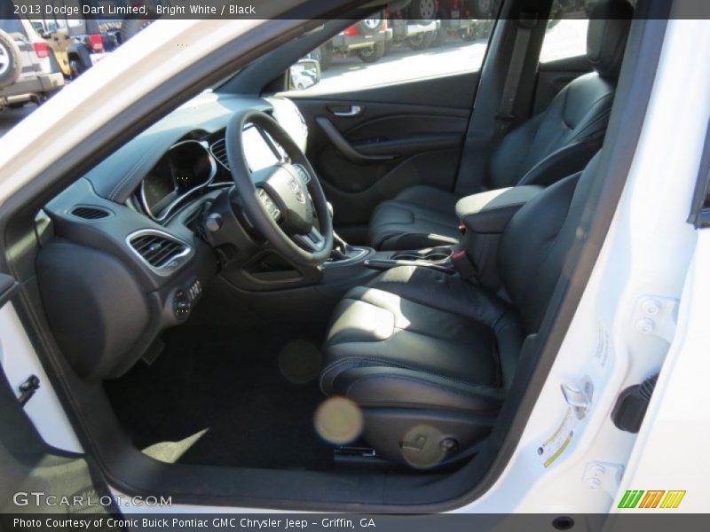 Bright White / Black 2013 Dodge Dart Limited